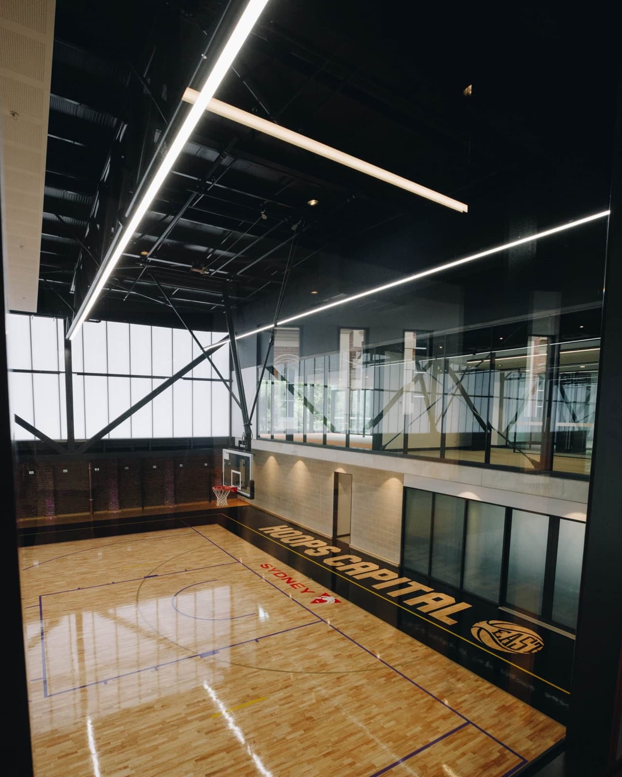 Court at Hoops Capital East in Moore Park, run by Sydney Kings owner Hoops Capital